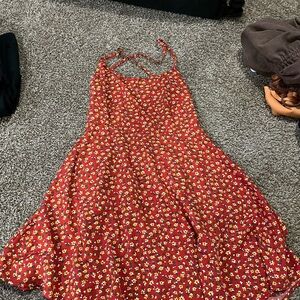 Floral Red Sundress